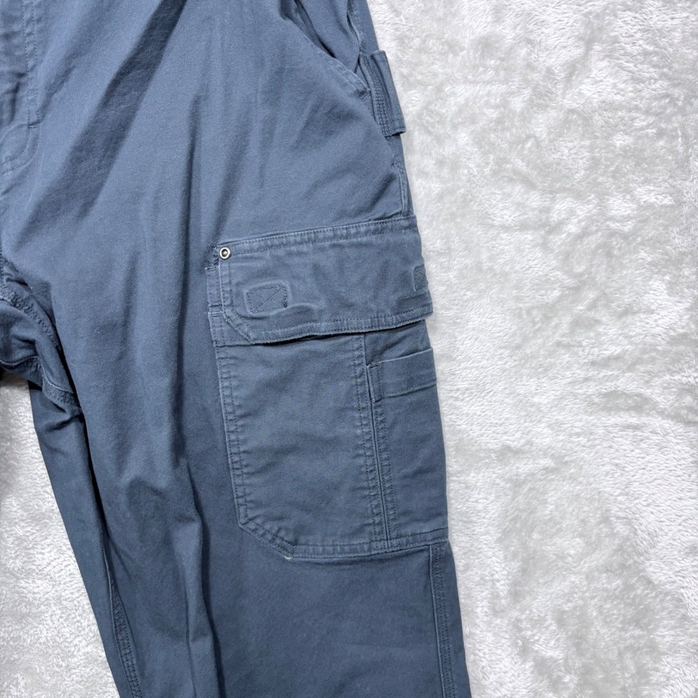 Duluth Trading Co Cargo Pants Mens 42x30 Blue DuluthFlex Fire Hose Standard Fit - Picture 9 of 12